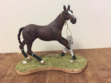 Brown Bay Pony Horse Statue by Best of Breed