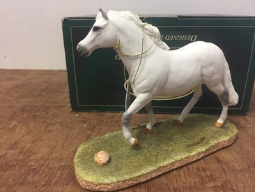 Welsh Mountain Pony Ornament Figurine by Best of Breed - White