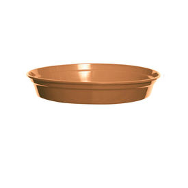 2x Plastic Terracotta Plant Pot Saucer for Whitefurze 7 & 8 Inch Pots - Terracotta Colour