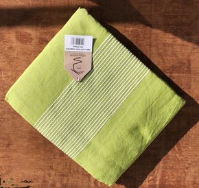 Rajput Extra Large Cotton Lime Green Throws for Sofas Settee Bedspread Bed Covers Blankets