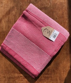 Rajput Extra Large Cotton Pink Throws for Sofas Settee Bedspread Bed Covers Blankets