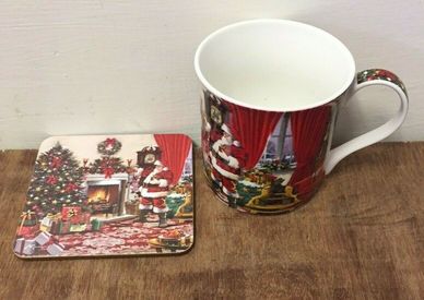 Santa Mug & Coaster Gift Set BNIB