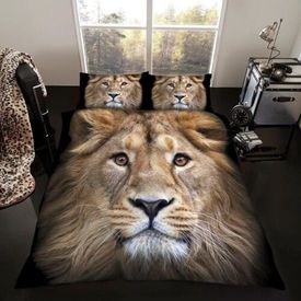 Lion Duvet Cover Set King Size
