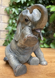 Out of Africa Elephant Ornament Figurine Missing You LP10184 By Leonardo Collection