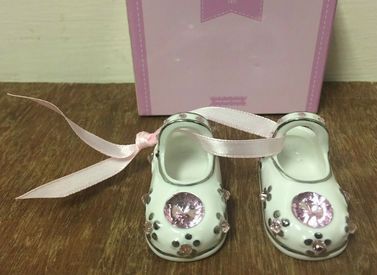 Ceramic Baby Shoes For Girl & New Born Gift for Pregnant Gift Present