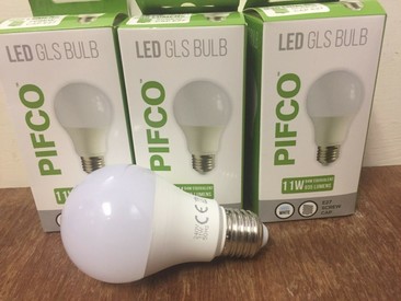 LED Cool White Standard 11 Watt Bulbs GLS E27 Large Edison Screw Pack of 3