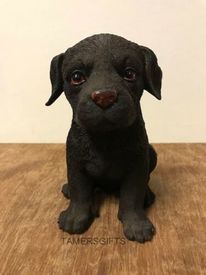 Chocolate Labrador Puppy Ornament Figurine by Leonardo Collection