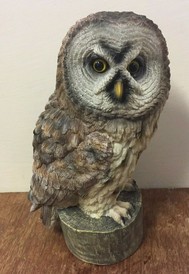 Tawny Owl Ornament Figurine BNIB by Naturecraft - Tawny Owl Statue Present Gift