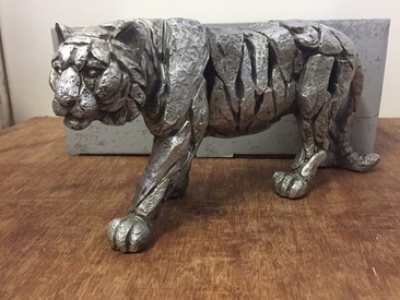 Silver Colour Tiger Ornament Figurine by Leonardo Collection