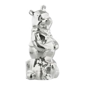 Disney Winnie The Pooh Money Box Silver Plated Christening Gift for Boy or Girl