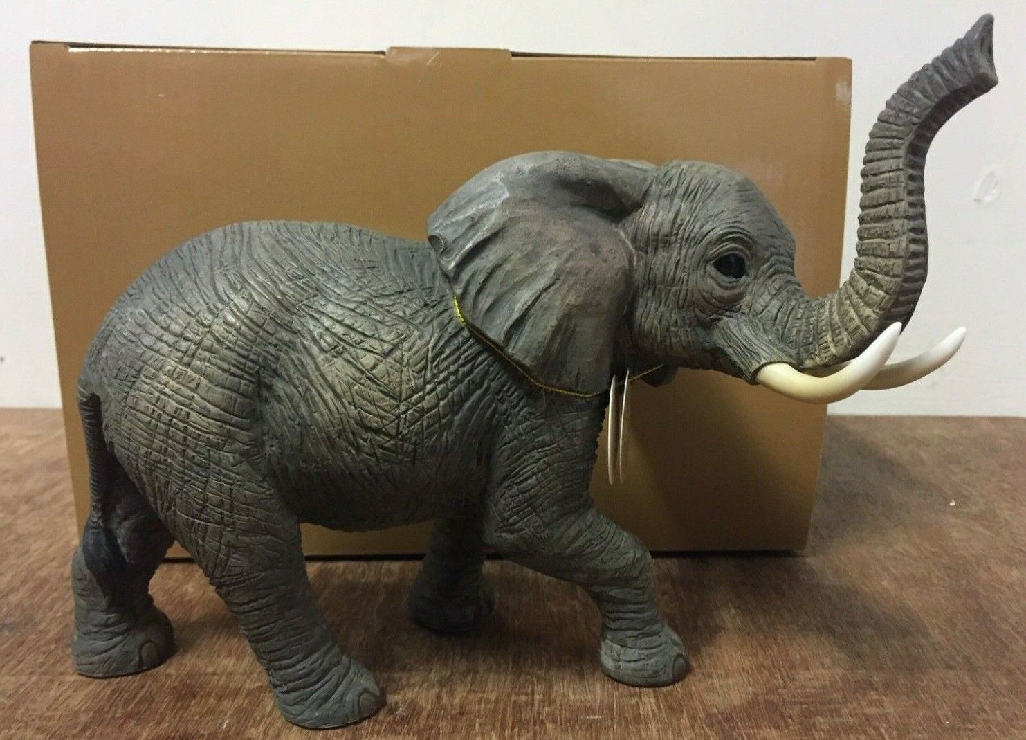 African Elephant Playtime Ornament in Box Leonardo Africa Mother and Baby Calf 