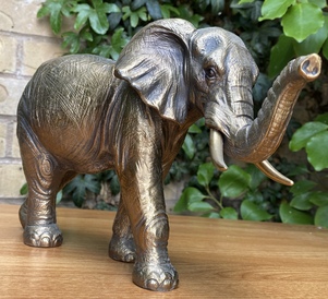 Bronzed Elephant Figurine Ornament by Leonardo Collection LP28998
