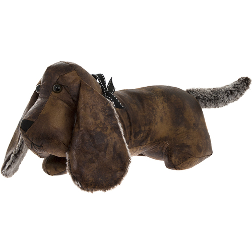 Dachshund Sausage Dog Draught Excluder Faux Leather Dog Novelty Heavy Door stop 