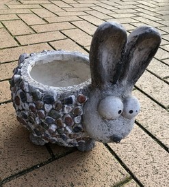 Polystone Rabbit Garden Ornament Planter by Country Living