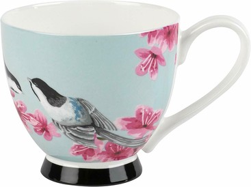 Bone China Floral Bird Mug - Kazumi Design