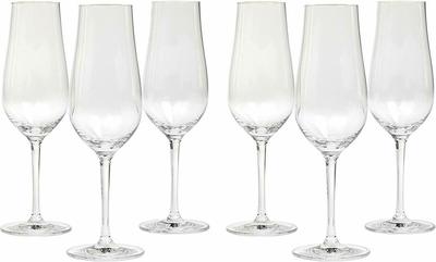 Set of 6 Champagne Prosecco Flutes Crystal Glasses BNIB 300ml Champagne Flute's