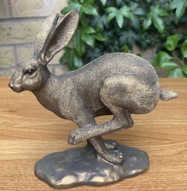Reflections Bronzed Racing Hare Ornament Figurine by Leonardo Collection LP43385