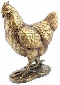 Reflections Large Bronzed Hen Ornament Figurine  by Leonardo Collection LP28287