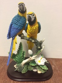 Pair of Parrots Ornament Figurine by Leonardo Collection LP10890