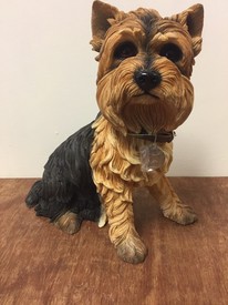 Large Yorkshire Terrier Dog Ornament Figurine by Leonardo Collection LP28066