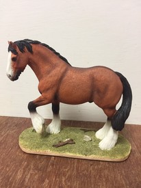Bay Shire Horse Ornament Figurine by Best of Breed