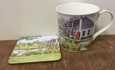 Countryside Pub Mug & Coaster Gift Set by Leonardo Collection