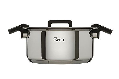 WOLL 24cm Stainless Steel 5 Litre Casserole Pot Dish with Glass Lid BNIB
