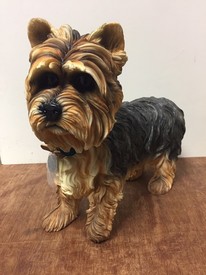 Large Standing Yorkie Dog Ornament Figurine by Leonardo Collection LP22995